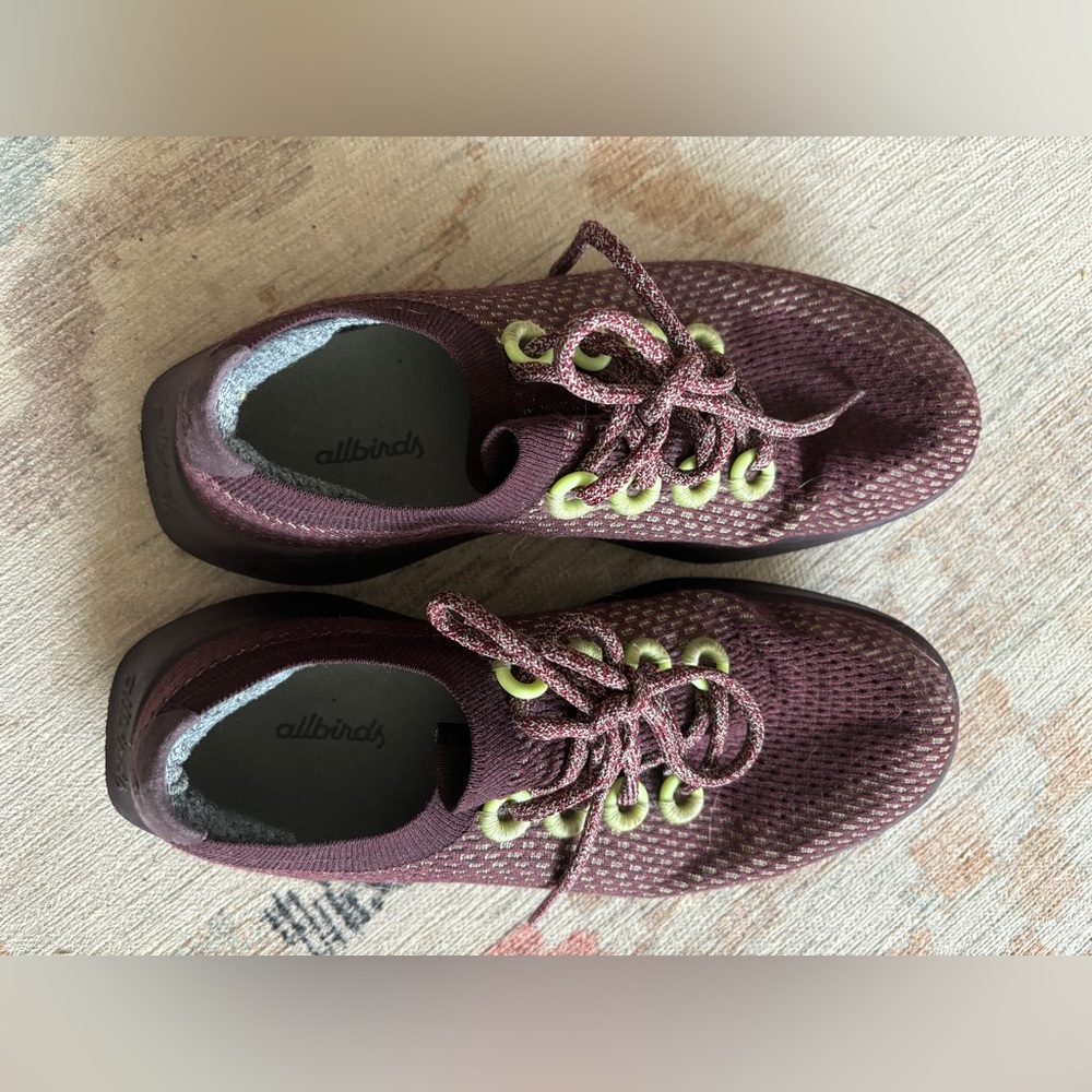 Allbirds Tree dashers in a special clay tennis court color way. 9